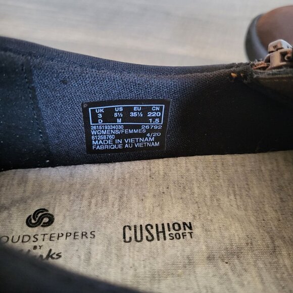 Clarks Cloudsteppers Sillian 2.0 Day Loafer Shoe Side Zip Brown Size Women's 5.5 - Picture 9 of 10